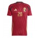 Camiseta Bélgica Lois Openda #20 Primera Equipación Replica Eurocopa 2024 mangas cortas